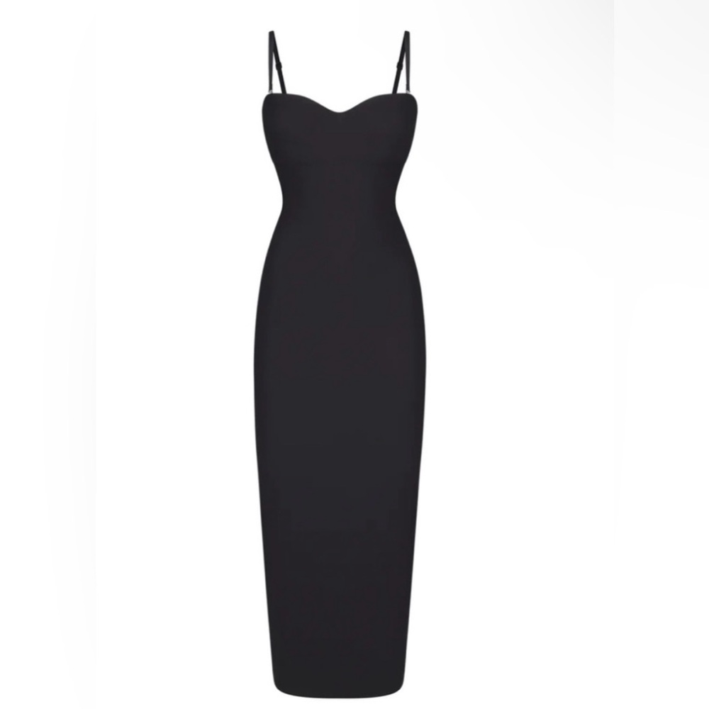 SKIMS underwire fuller bust black dress